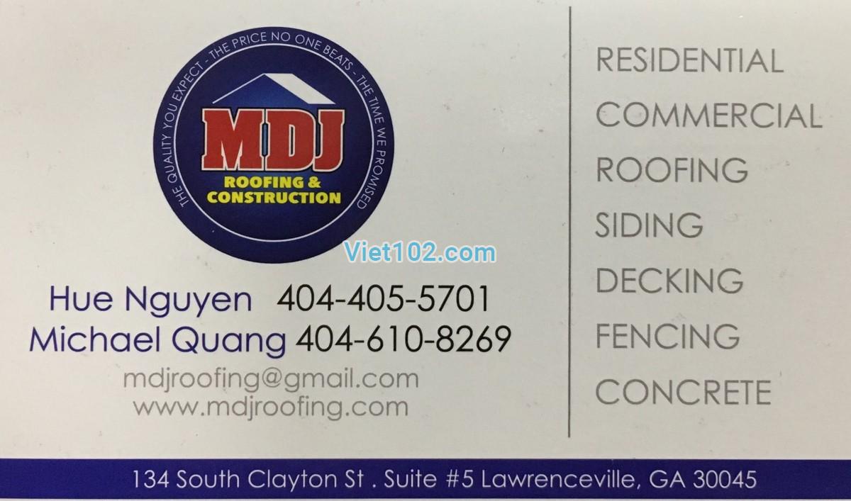 MDJ Roofing & Construction